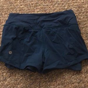 Blue lululemon shorts size 4